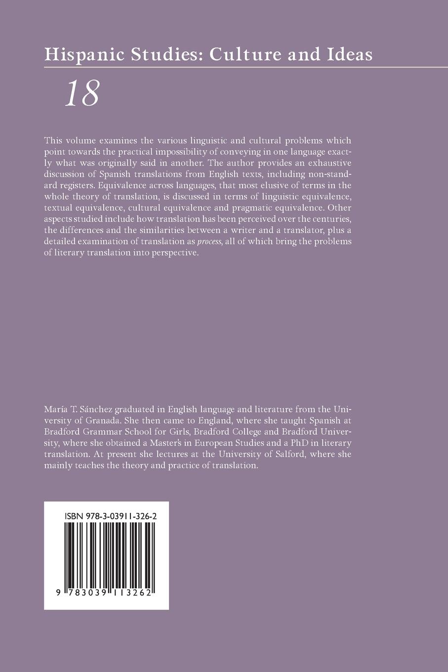 Rückseitencover The Problems of Literary Translation