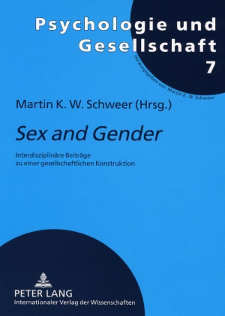 Vorderes Coverbild 'Sex and Gender'