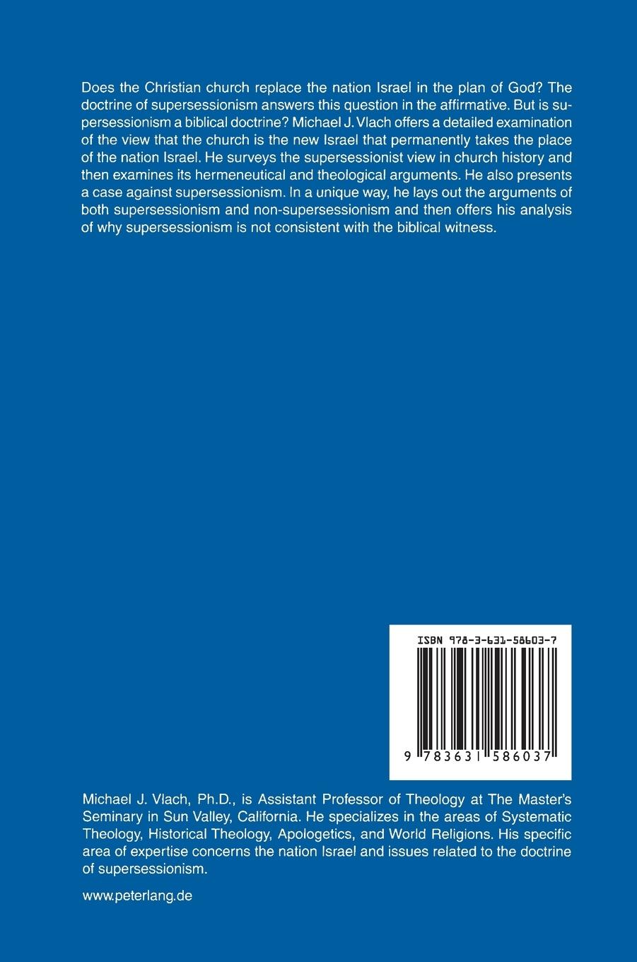 Rückseitencover The Church as a Replacement of Israel: An Analysis of Supersessionism