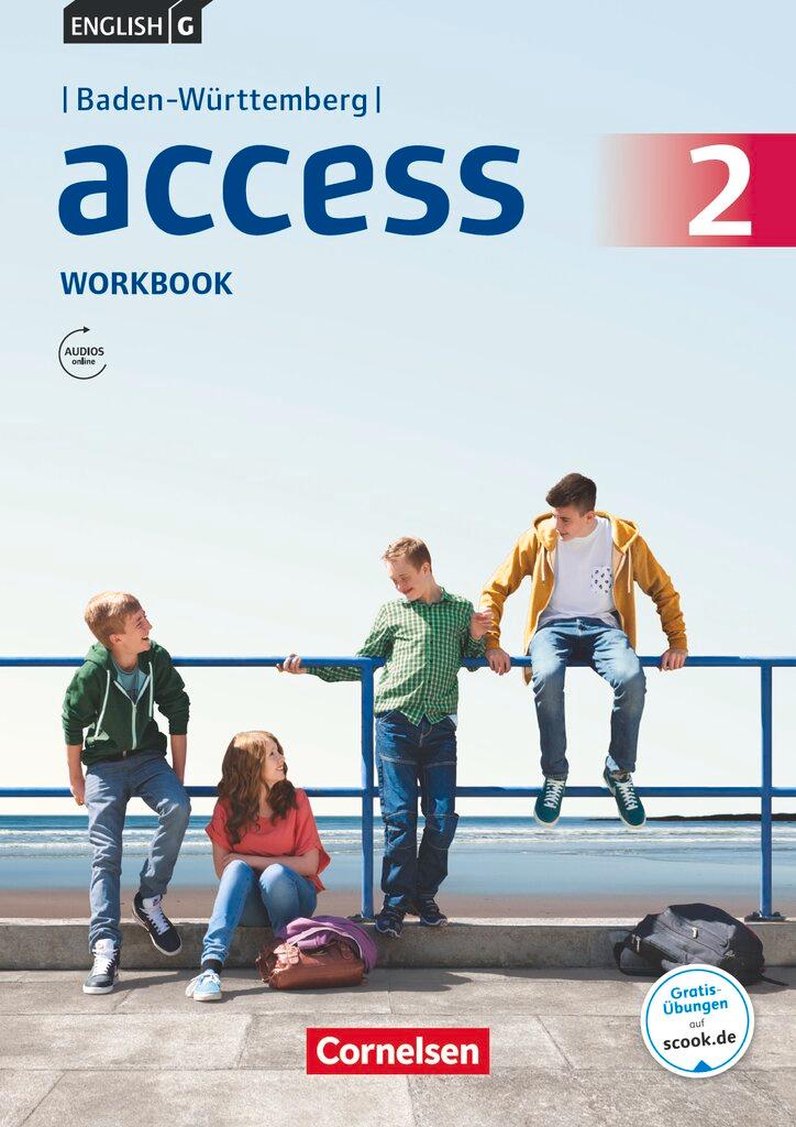 Vorderes Coverbild English G Access Band 2: 6. Schuljahr - Baden-Württemberg - Workbook Audios online
