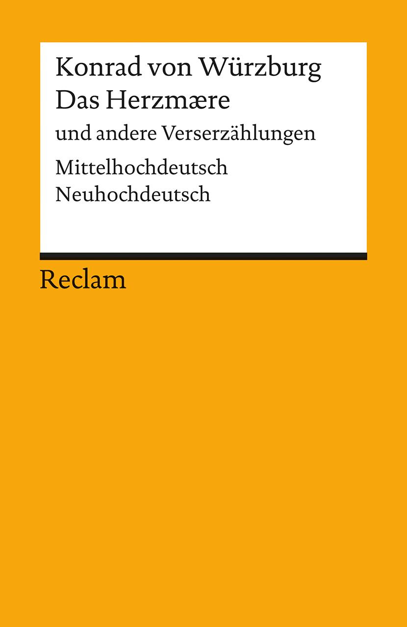 Vorderes Coverbild Das Herzmaere und andere Verserzählungen