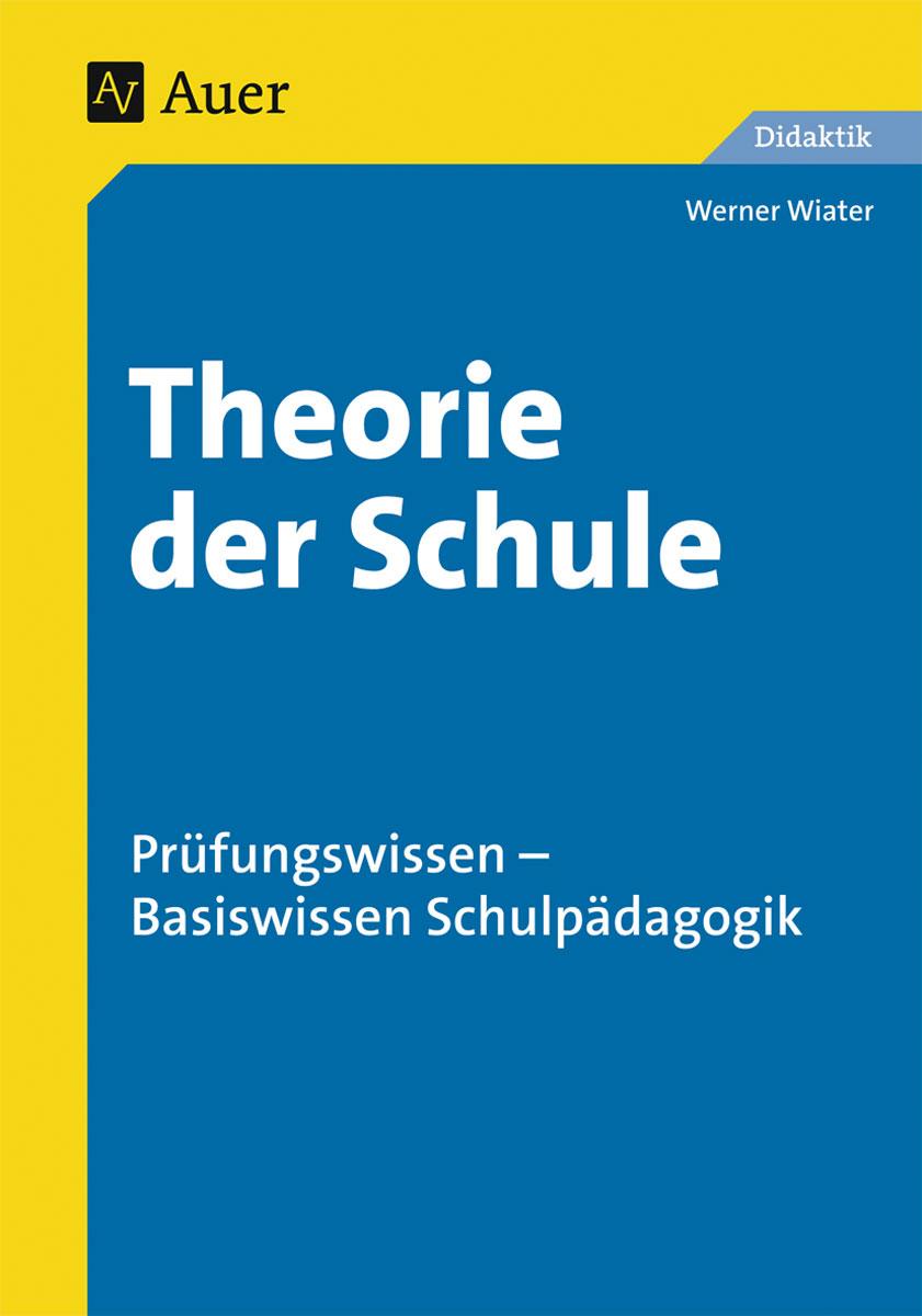 Vorderes Coverbild Theorie der Schule