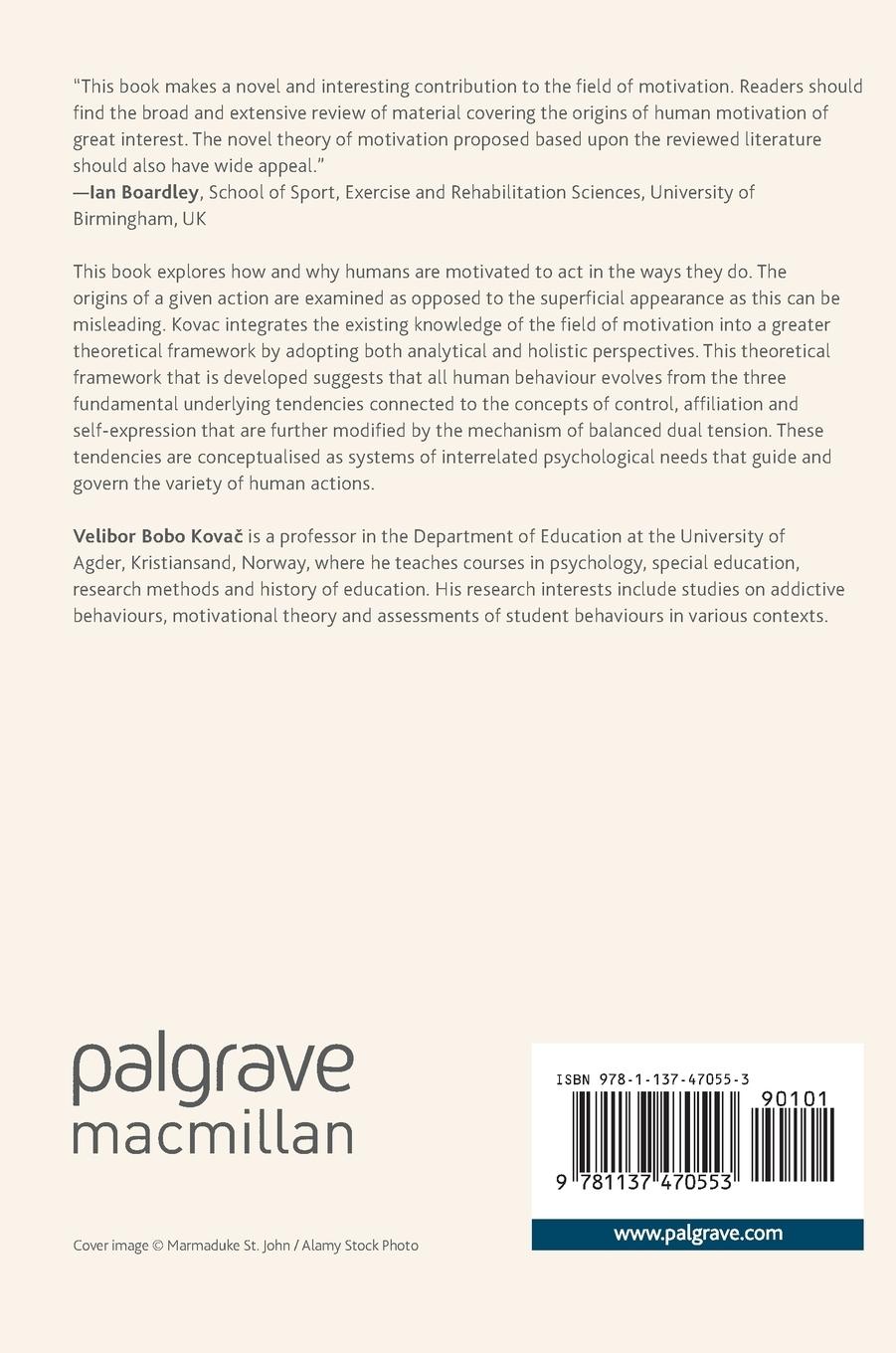 Rückseitencover Basic Motivation and Human Behaviour