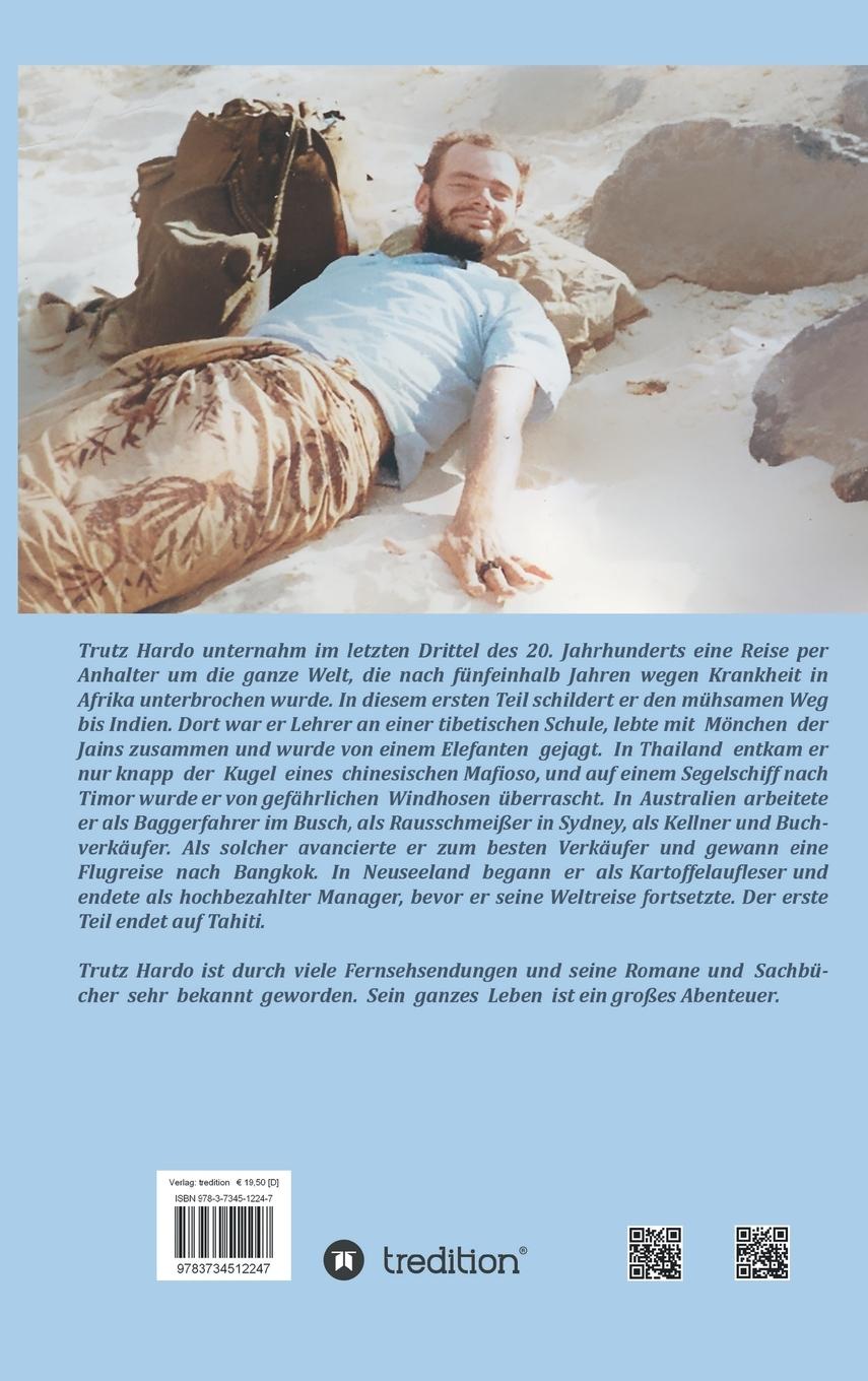 Rückseitencover Per Anhalter um die Welt