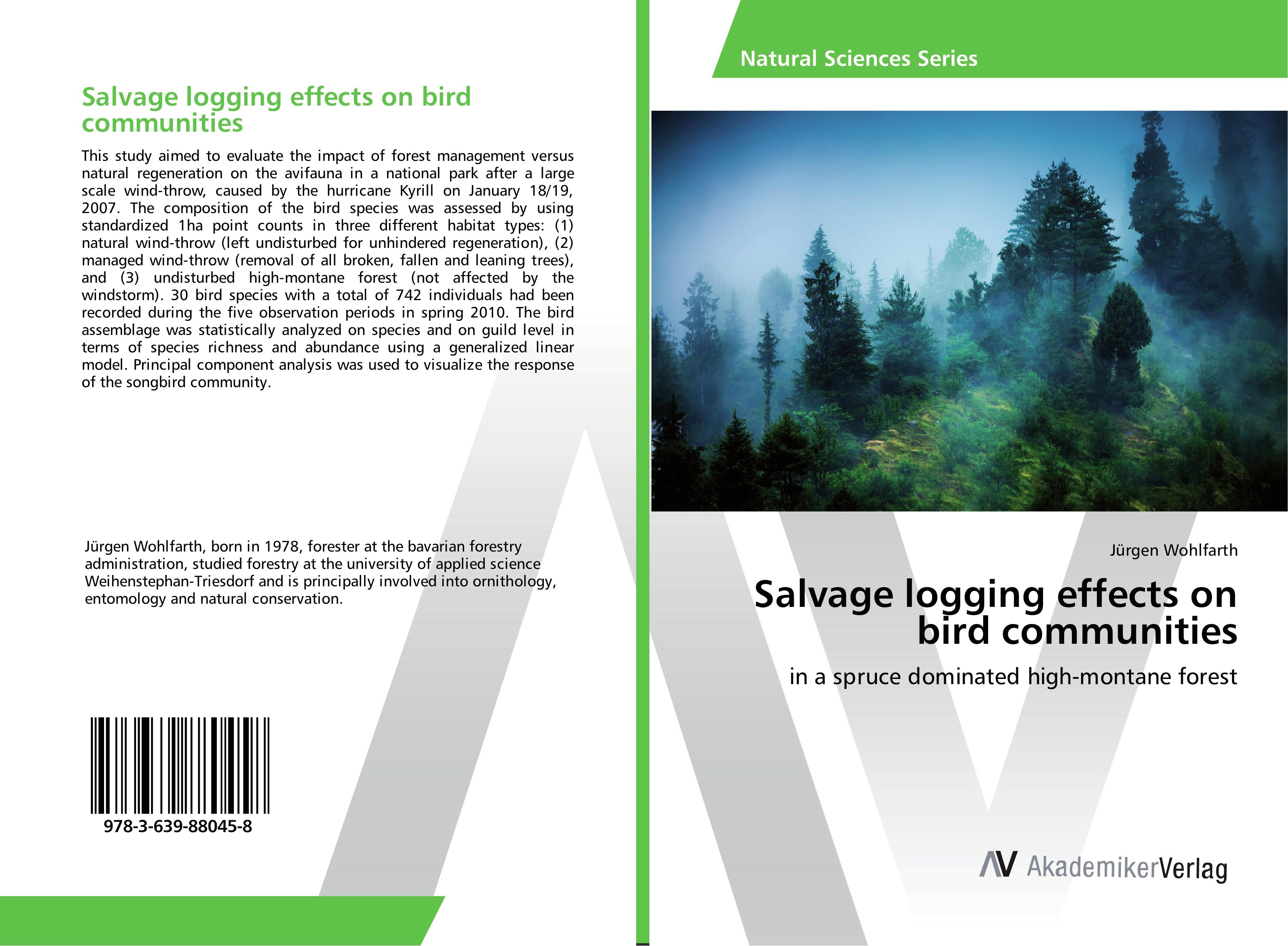 Vorderes Coverbild Salvage logging effects on bird communities