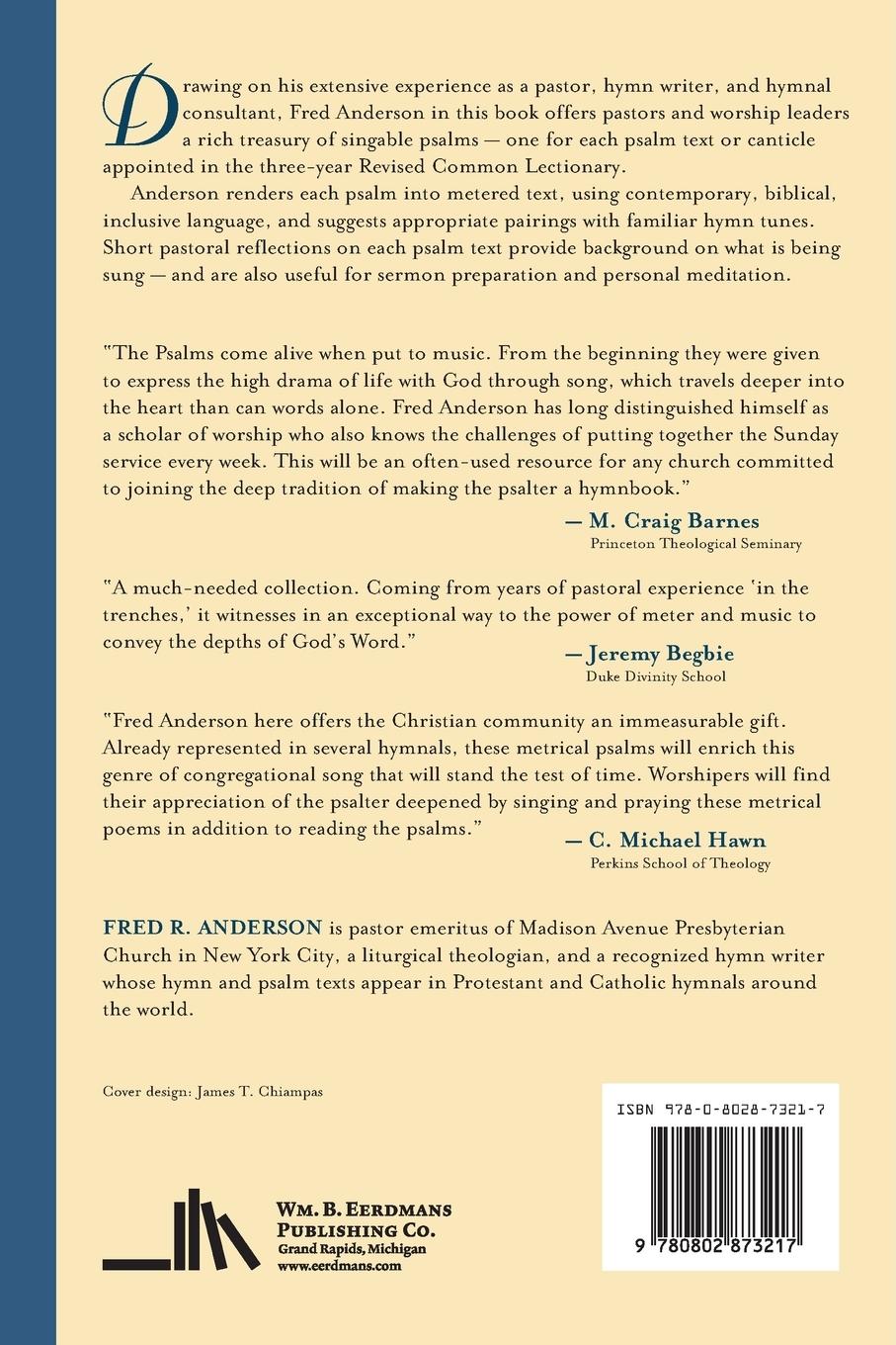 Rückseitencover Singing God's Psalms