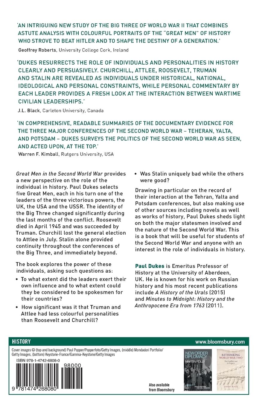 Rückseitencover Great Men in the Second World War