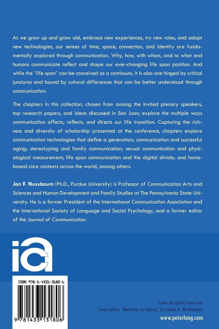Rückseitencover Communication Across the Life Span