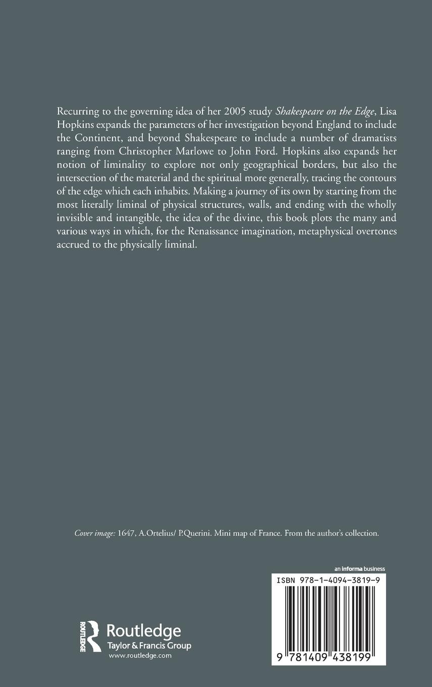 Rückseitencover Renaissance Drama on the Edge