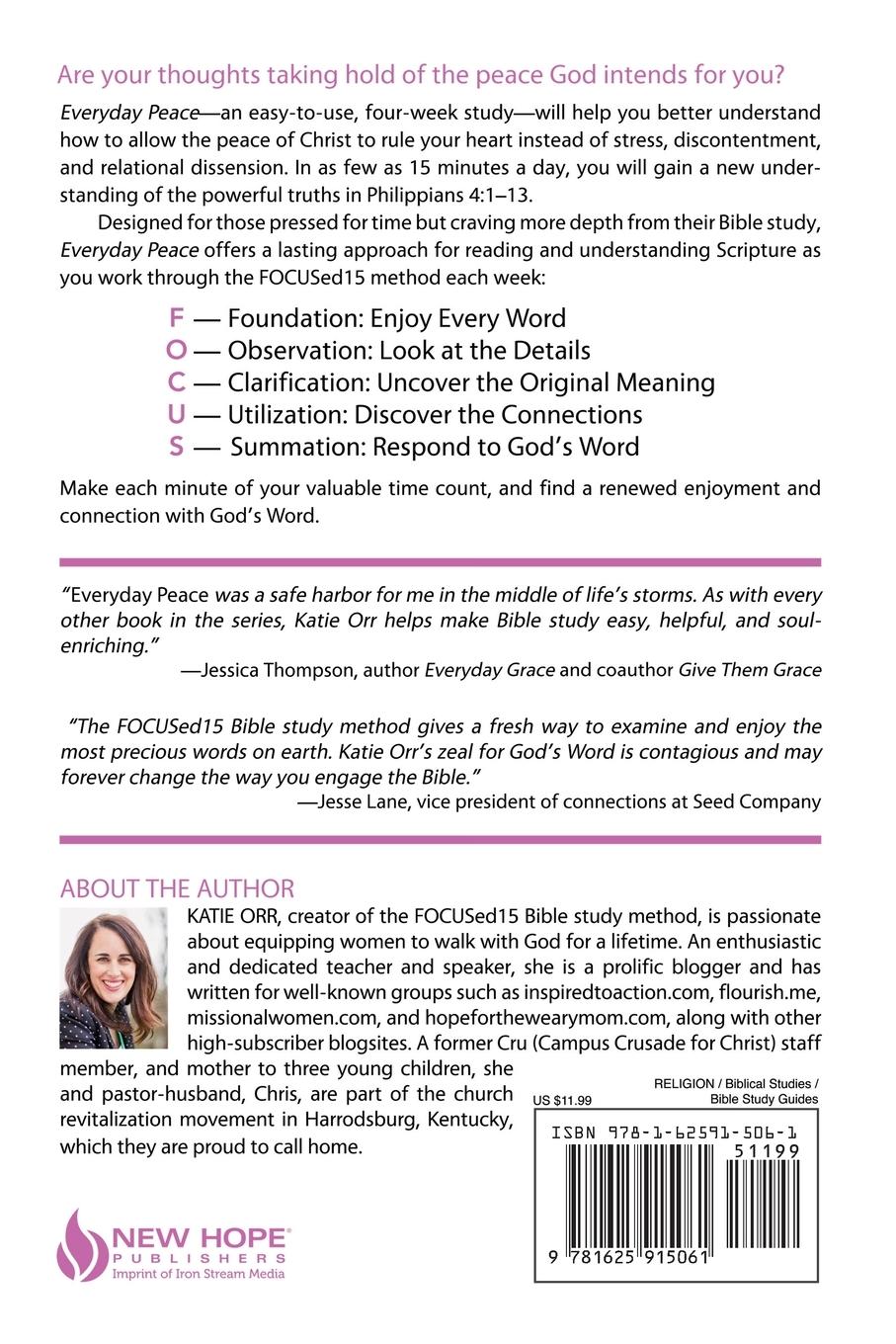 Rückseitencover Everyday Peace