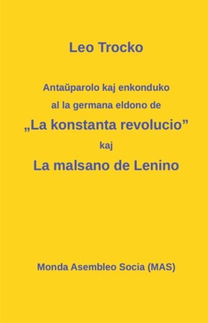 Vorderes Coverbild Anta¿parolo kaj enkonduko al la germana eldono de "La kon­stanta revolucio"; La malsano de Lenino.