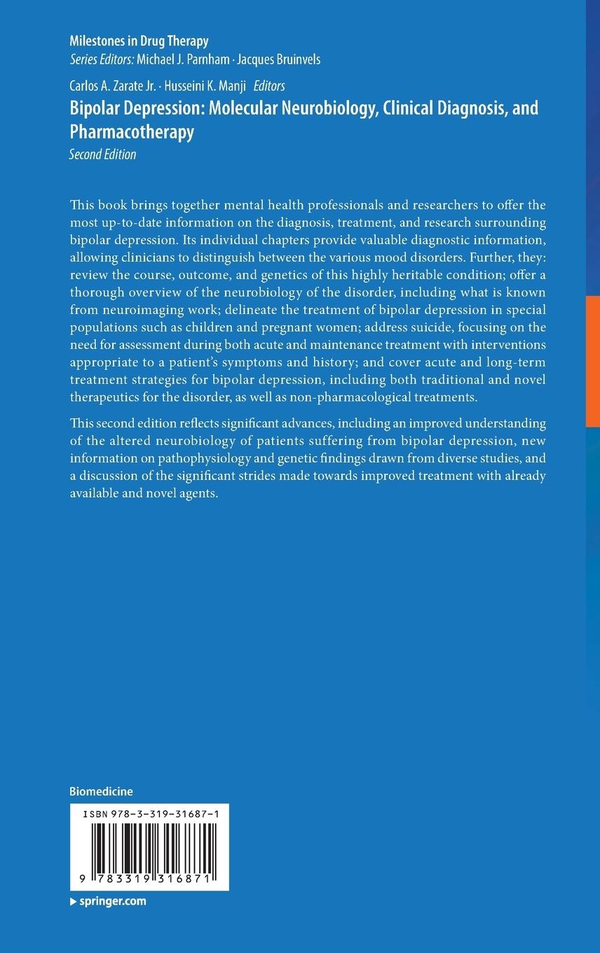 Rückseitencover Bipolar Depression: Molecular Neurobiology, Clinical Diagnosis, and Pharmacotherapy