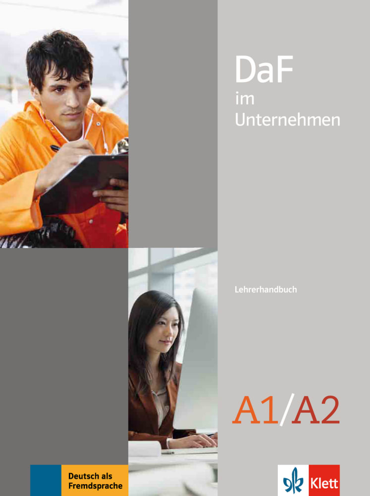 Vorderes Coverbild DaF im Unternehmen A1-A2. Lehrerhandbuch