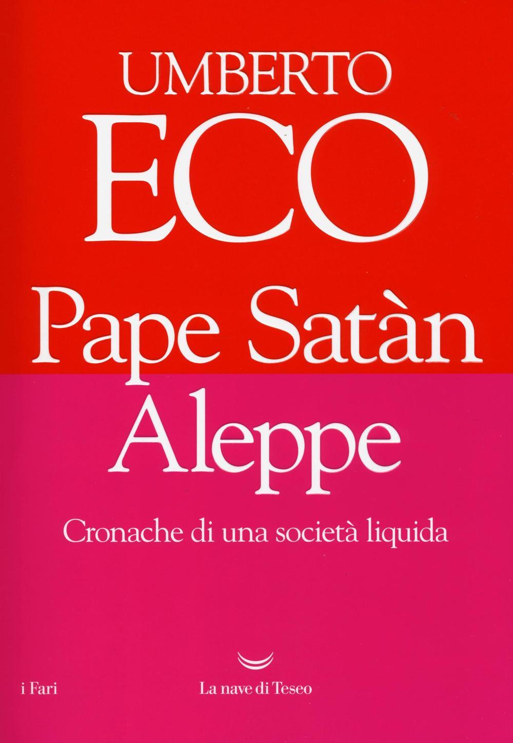 Vorderes Coverbild Pape Satàn Aleppe. Cronache di una società liquida
