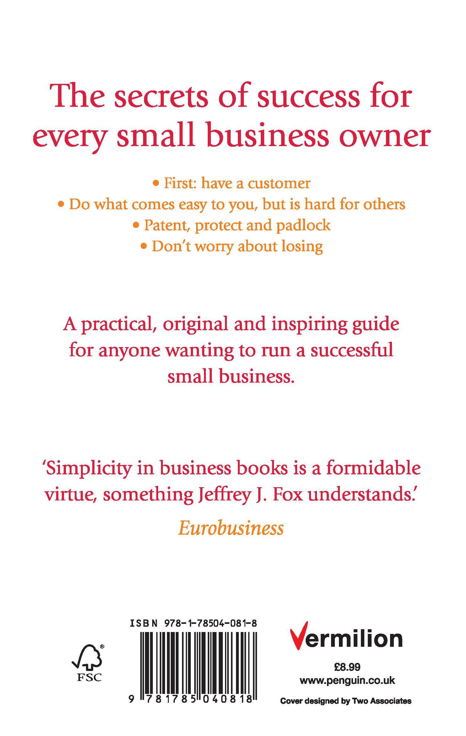 Rückseitencover How To Make Big Money In Your Own Small