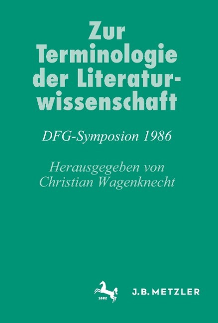 Vorderes Coverbild Zur Terminologie der Literaturwissenschaft