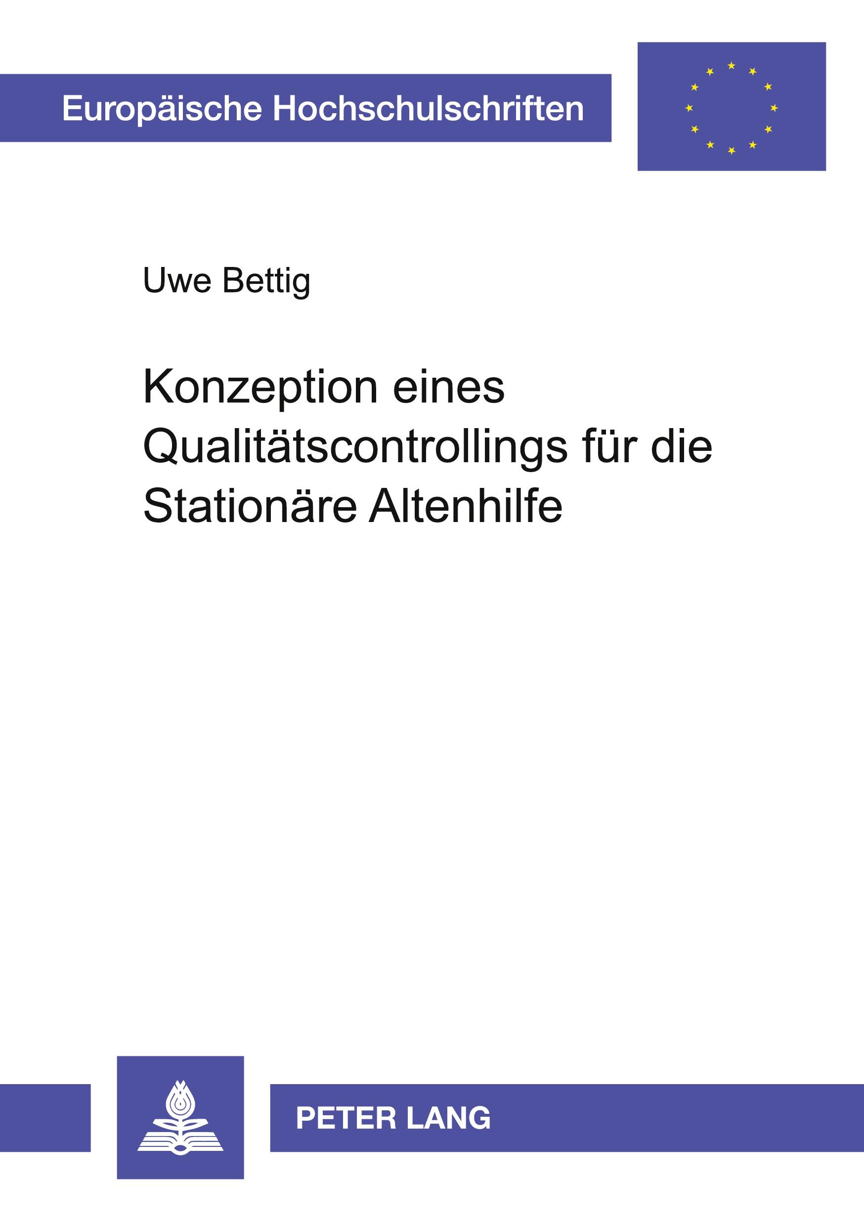 Vorderes Coverbild Konzeption eines Qualitätscontrollings für die Stationäre Altenhilfe