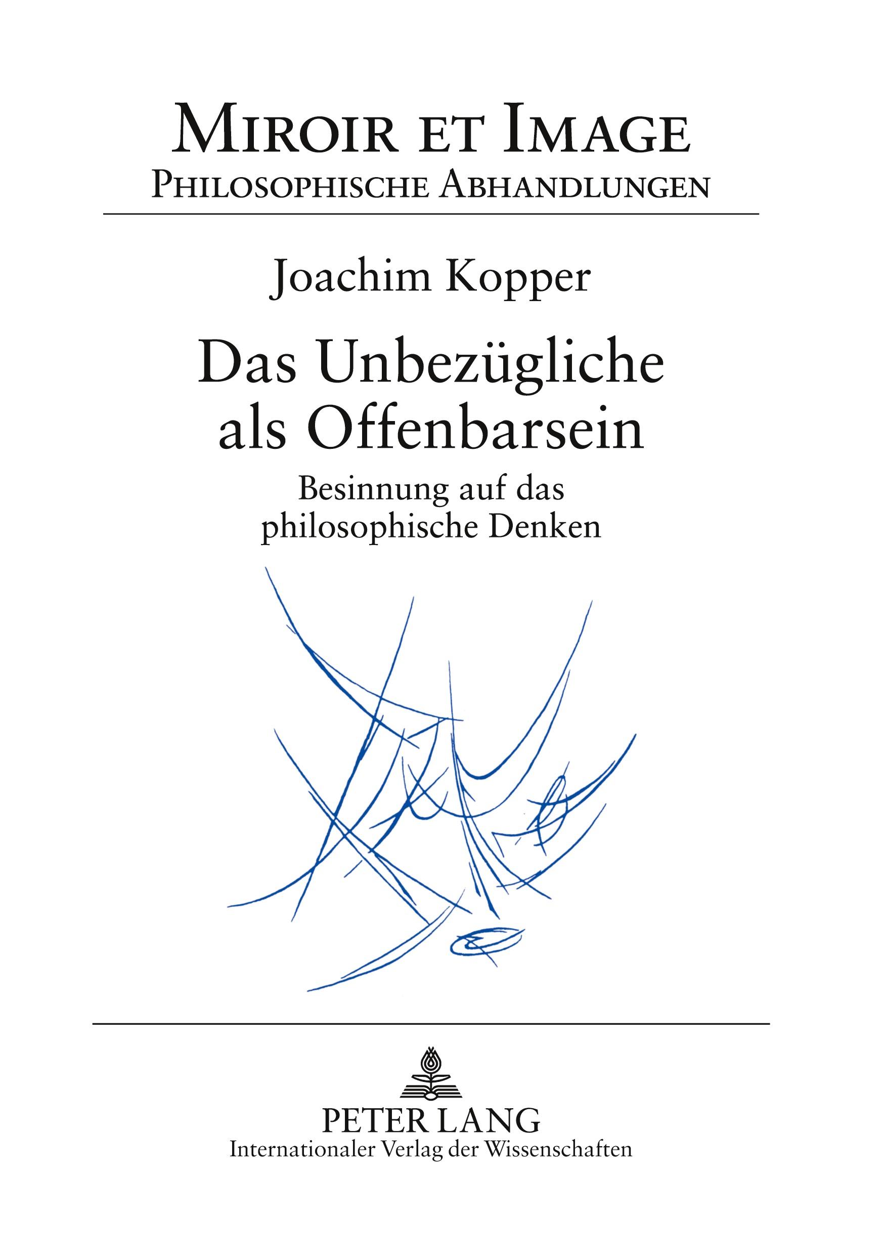 Vorderes Coverbild Das Unbezügliche als Offenbarsein
