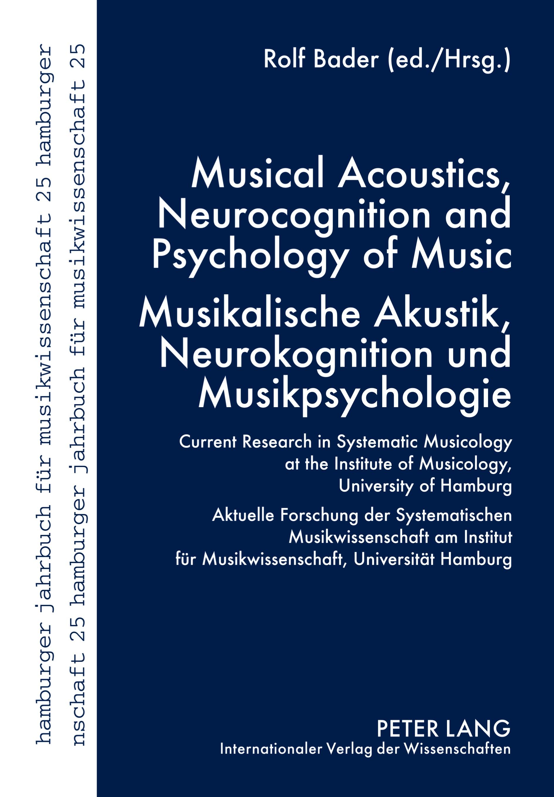Vorderes Coverbild Musical Acoustics, Neurocognition and Psychology of Music - Musikalische Akustik, Neurokognition und Musikpsychologie