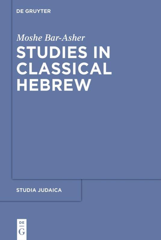 Vorderes Coverbild Studies in Classical Hebrew