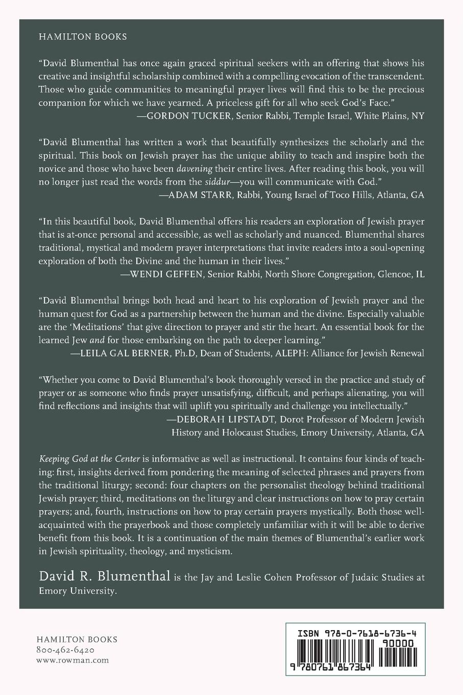 Rückseitencover Keeping God at the Center