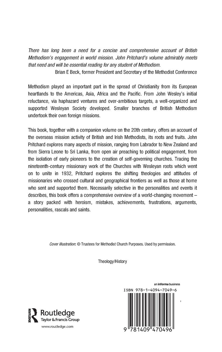 Rückseitencover Methodists and their Missionary Societies 1760-1900