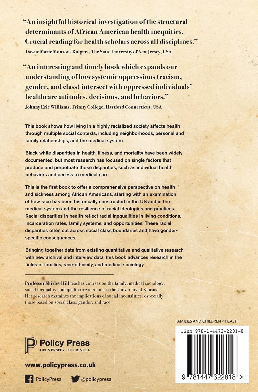 Rückseitencover Inequality and African-American health