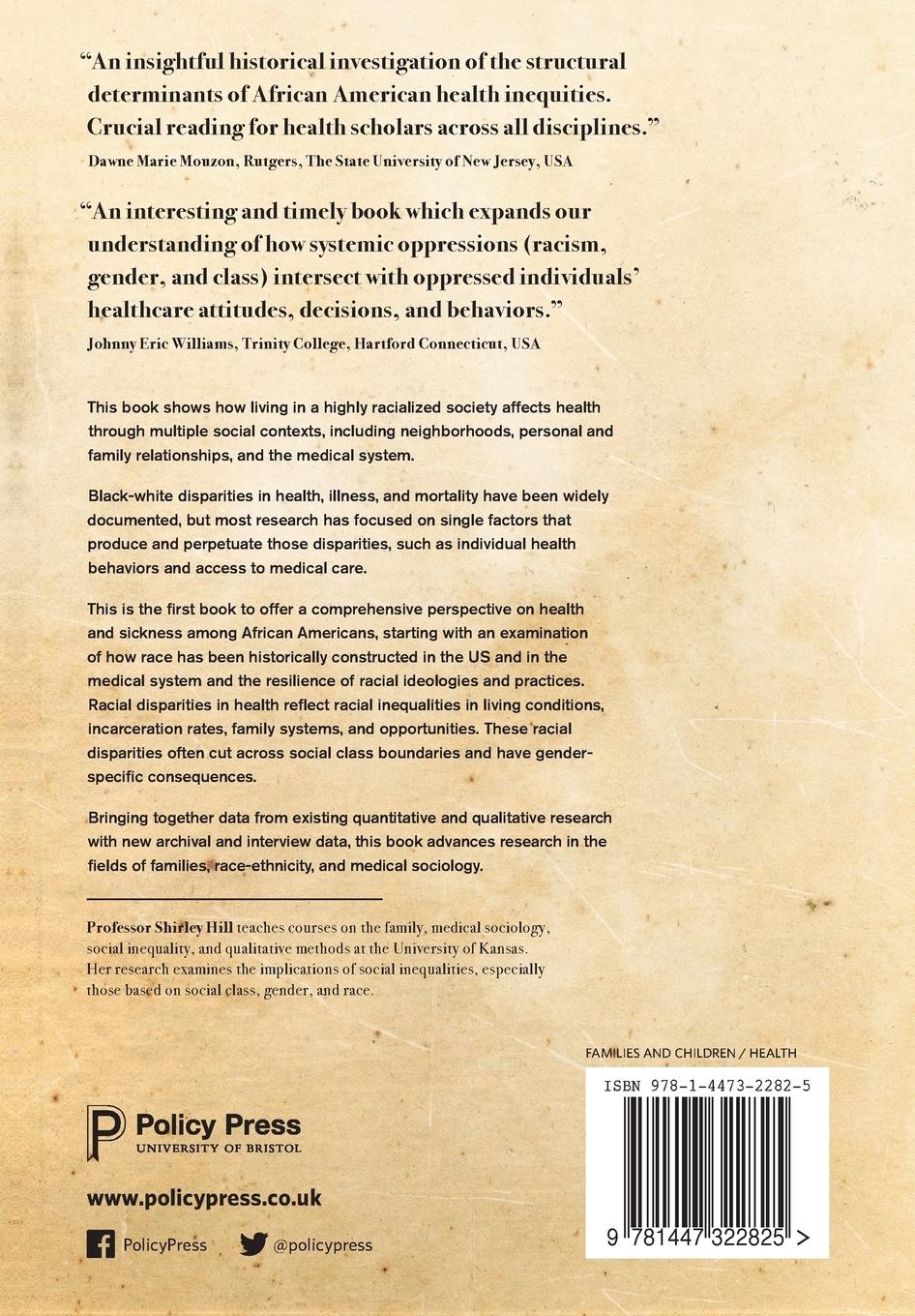 Rückseitencover Inequality and African-American health