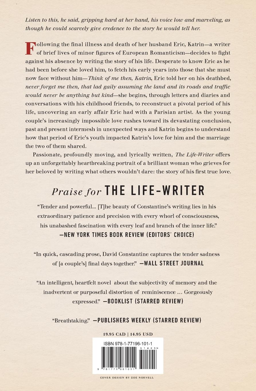 Rückseitencover The Life-Writer