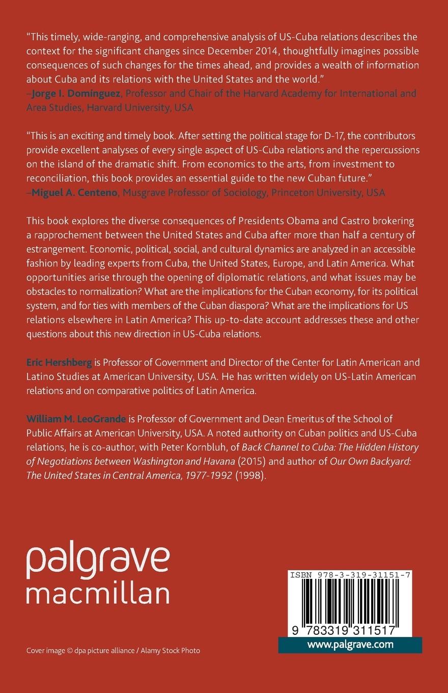 Rückseitencover A New Chapter in US-Cuba Relations