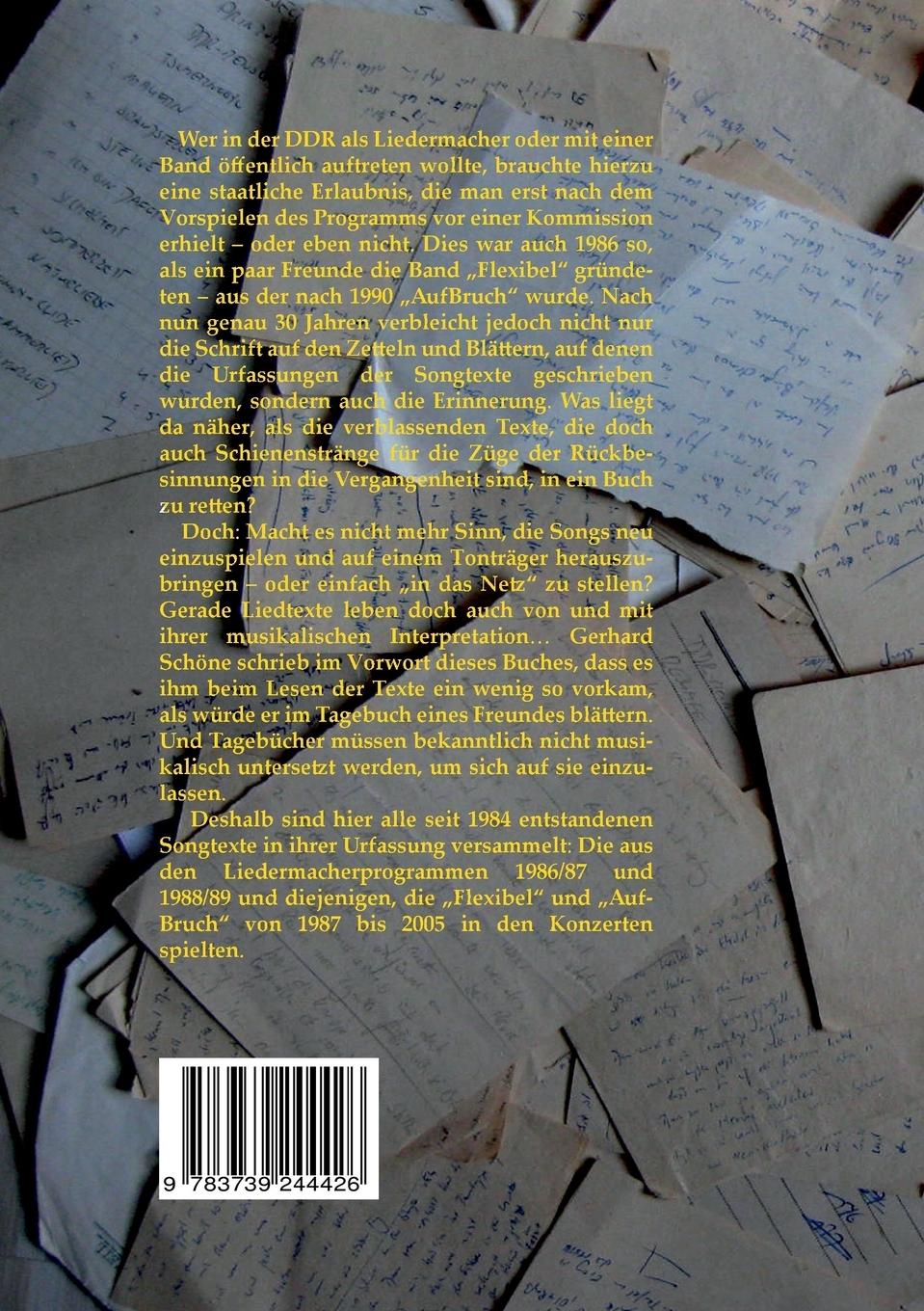 Rückseitencover Sämtliche Songtexte 1984-2004