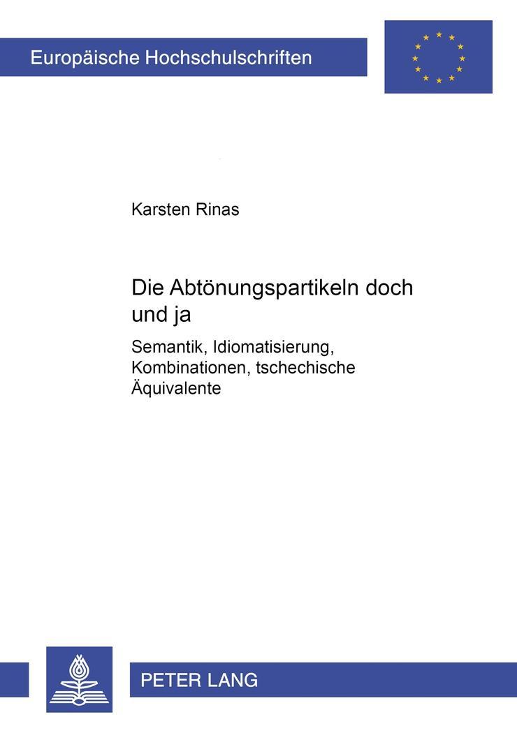 Vorderes Coverbild Die Abtönungspartikeln 'doch' und 'ja'