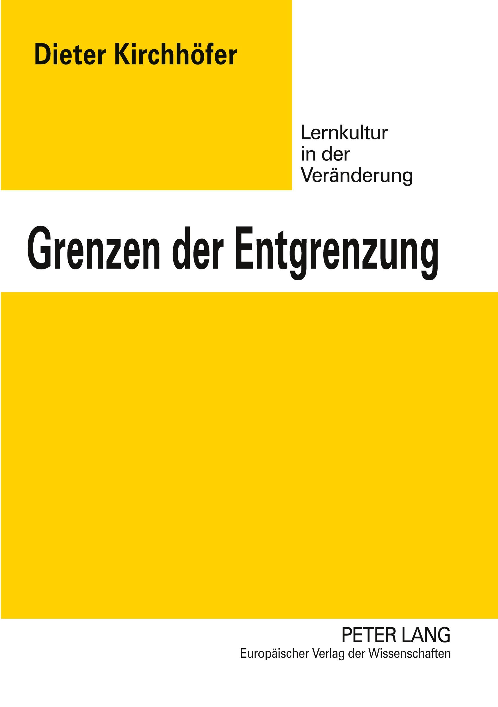 Vorderes Coverbild Grenzen der Entgrenzung