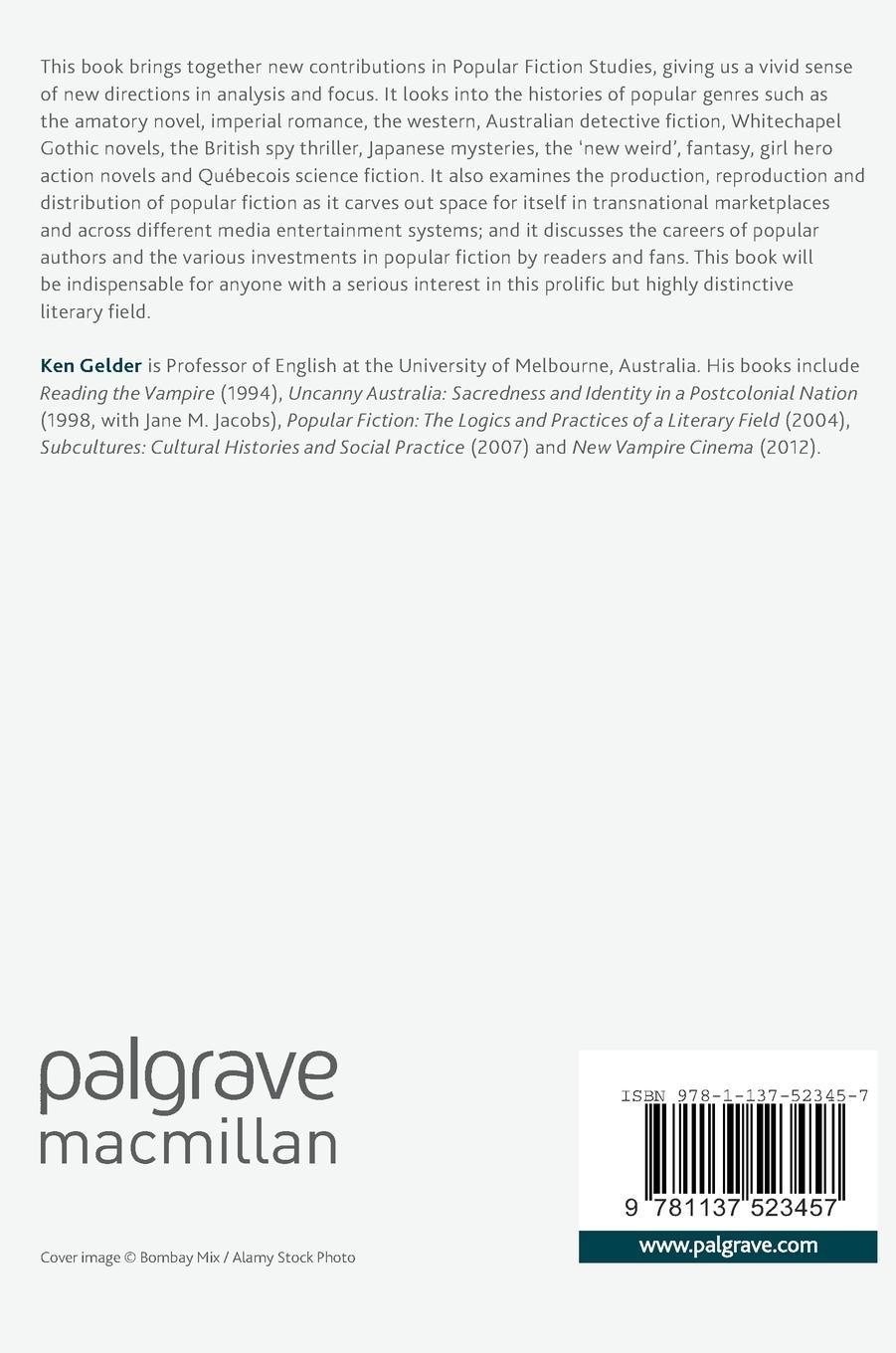 Rückseitencover New Directions in Popular Fiction