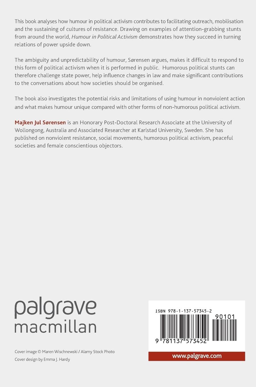 Rückseitencover Humour in Political Activism