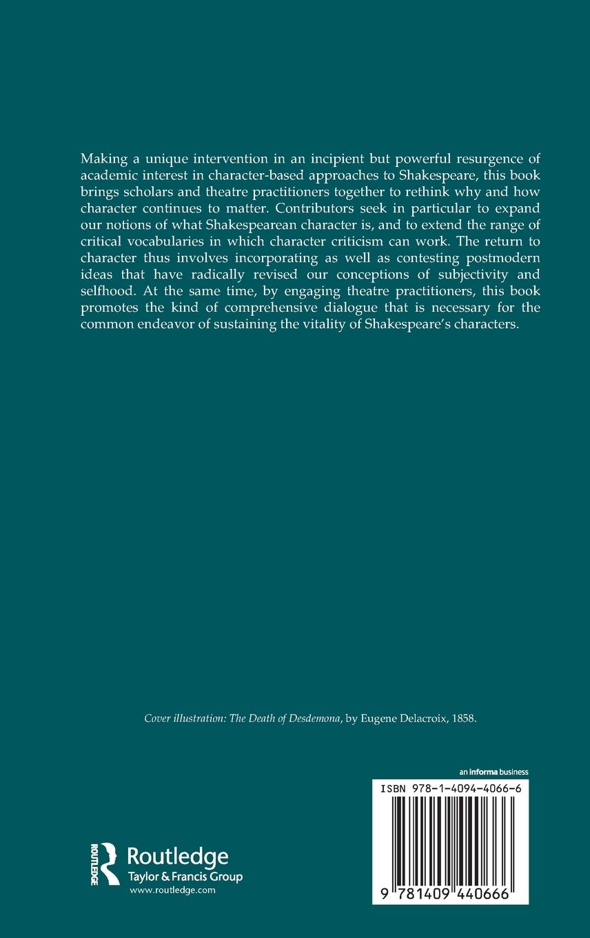 Rückseitencover Shakespeare's Sense of Character