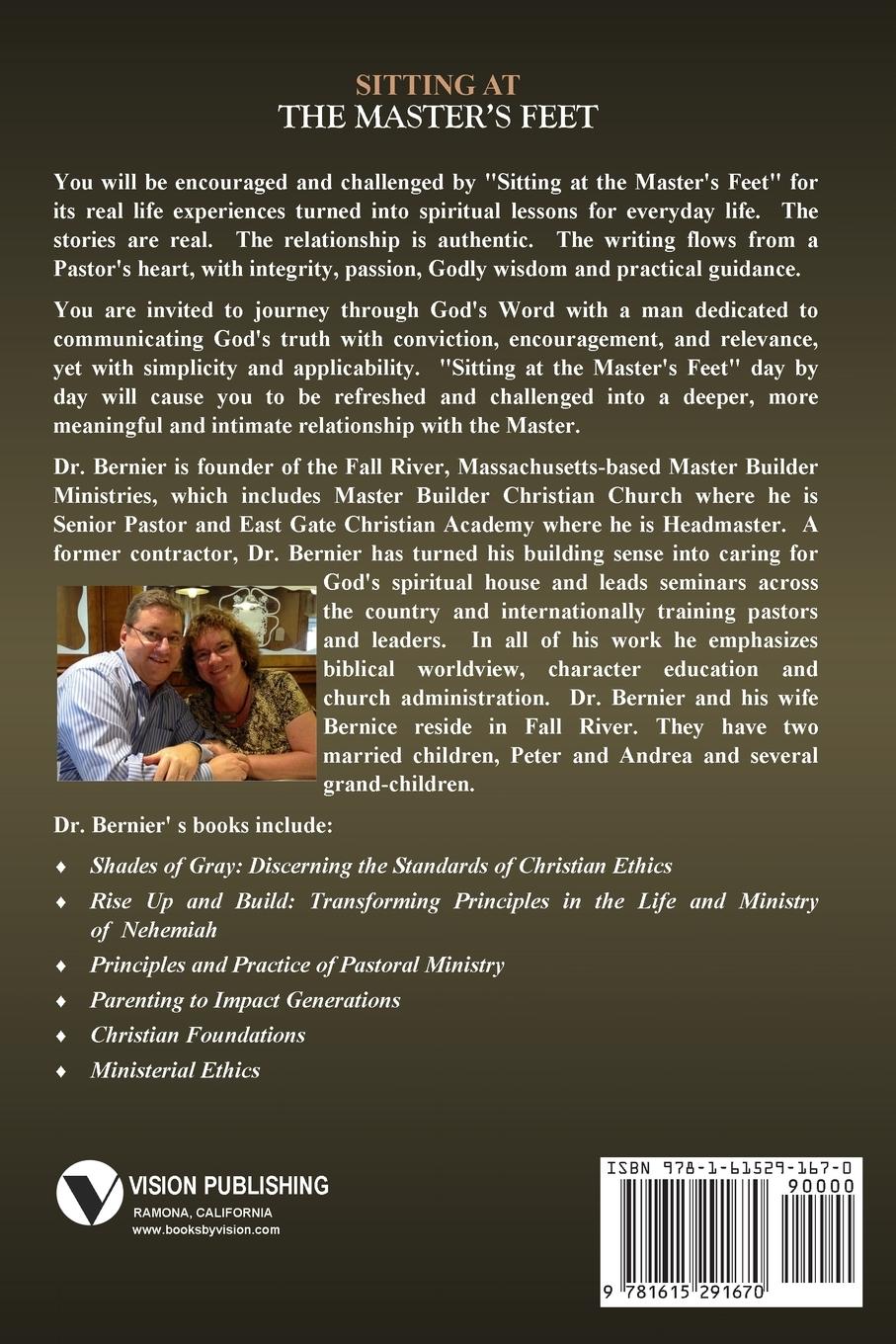 Rückseitencover Sitting At The Master's Feet --- A Daily Devotional