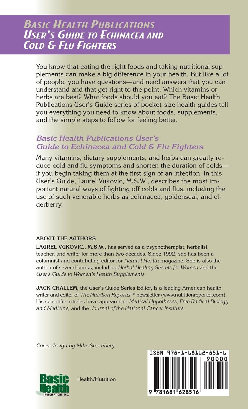 Rückseitencover User's Guide to Echinacea and Other Cold & Flu Fighters