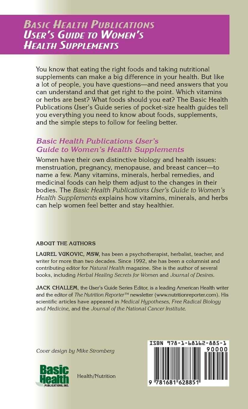 Rückseitencover User's Guide to Women's Health Supplements