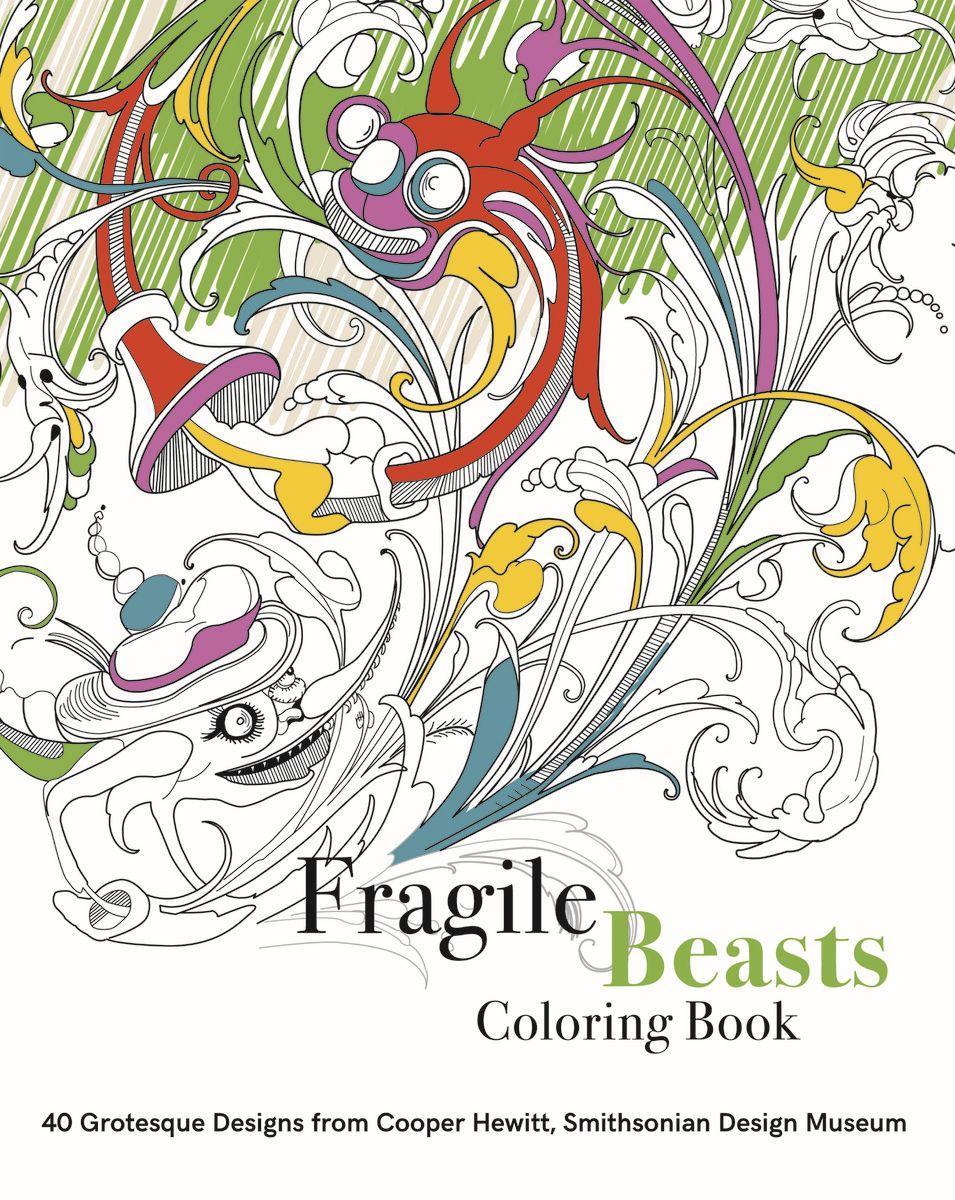 Vorderes Coverbild Fragile Beasts Coloring Book