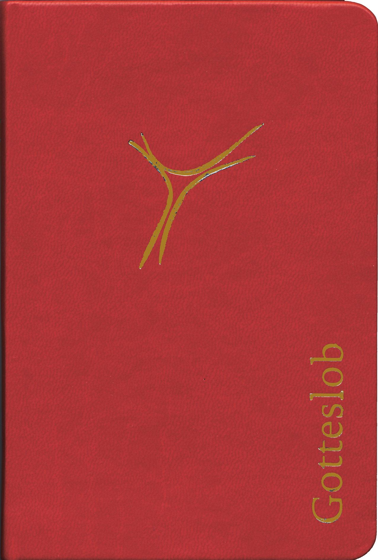 Vorderes Coverbild Gotteslob Kleinausgabe, Kunstleder weinrot