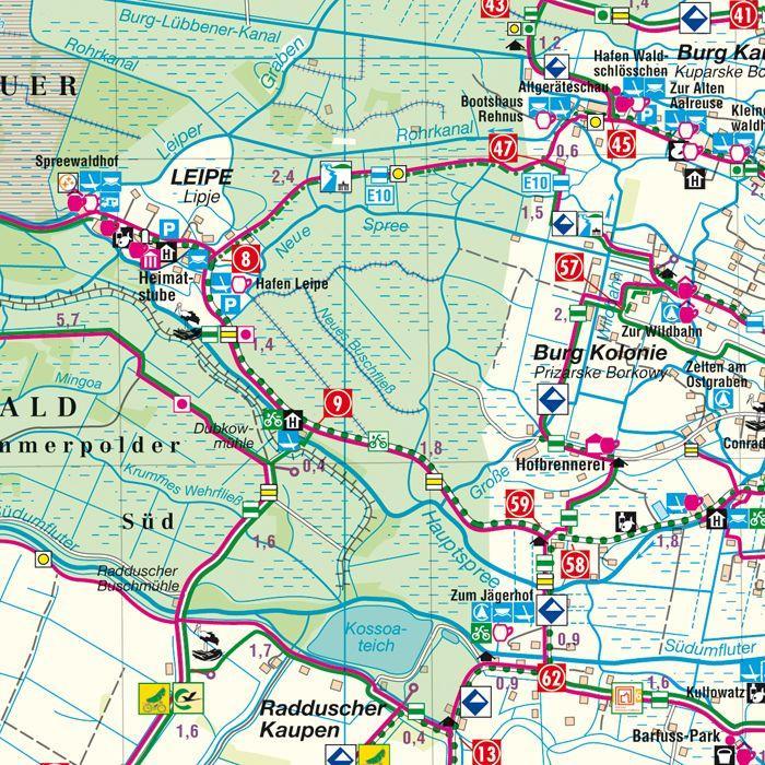 Beispielinhalt (Bild) Landkreis Oberspreewald-Lausitz 1 : 50 000