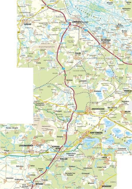 Beispielinhalt (Bild) Landkreis Oberspreewald-Lausitz 1 : 50 000