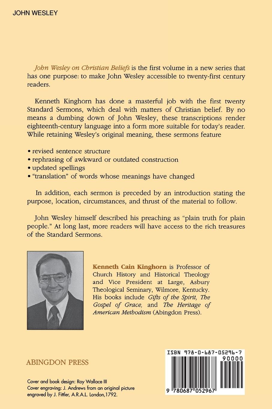 Rückseitencover John Wesley on Christian Beliefs Volume 1