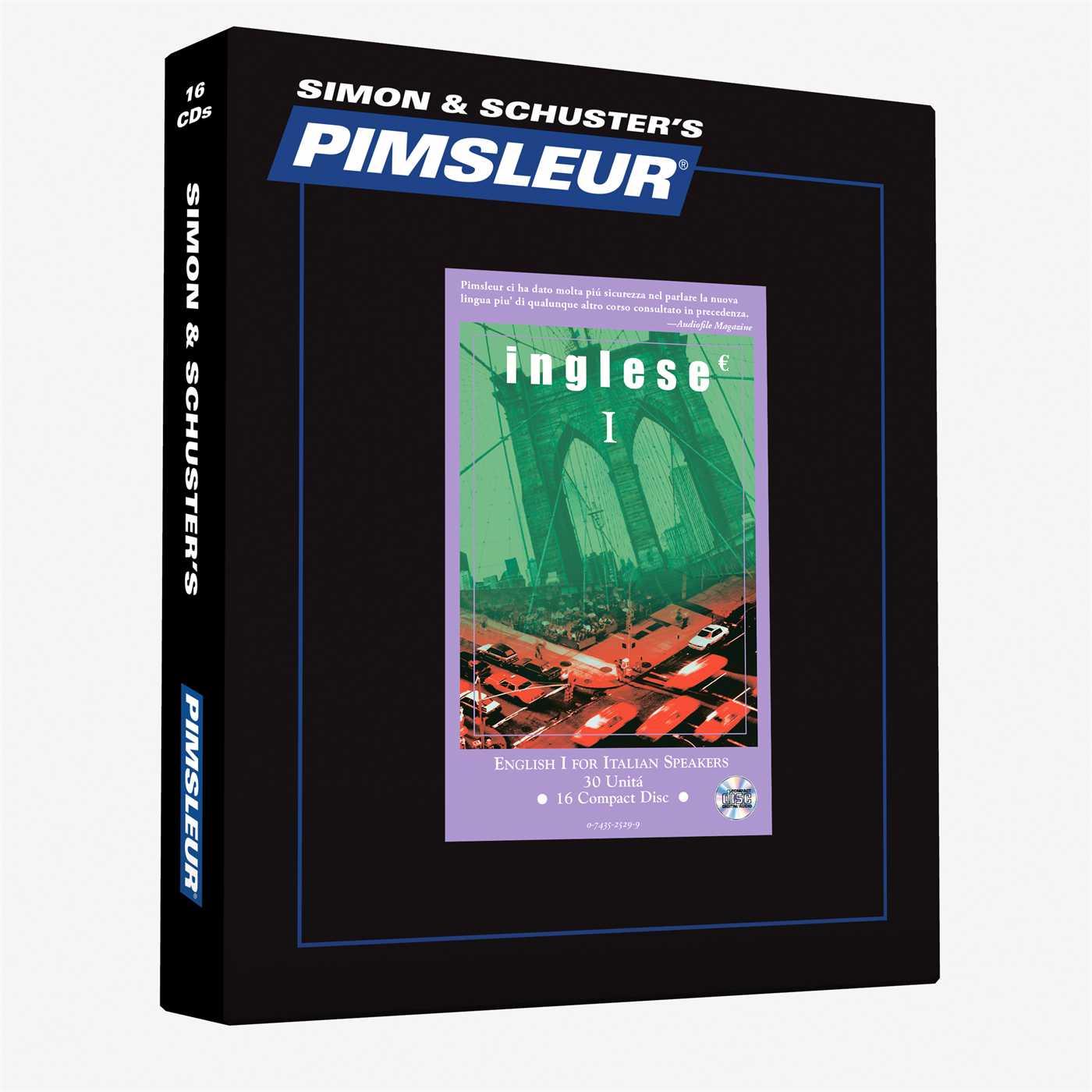 Vorderes Coverbild Pimsleur English for Italian Speakers Level 1 CD, 1: Learn to Speak and Understand English as a Second Language with Pimsleur Language Programs