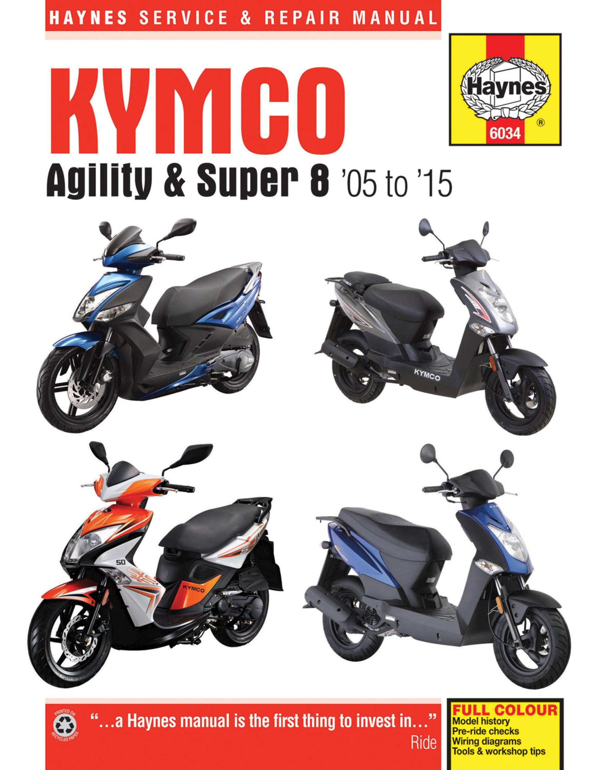 Vorderes Coverbild Kymco Agility & Super 8 Scooters (05 - 15)
