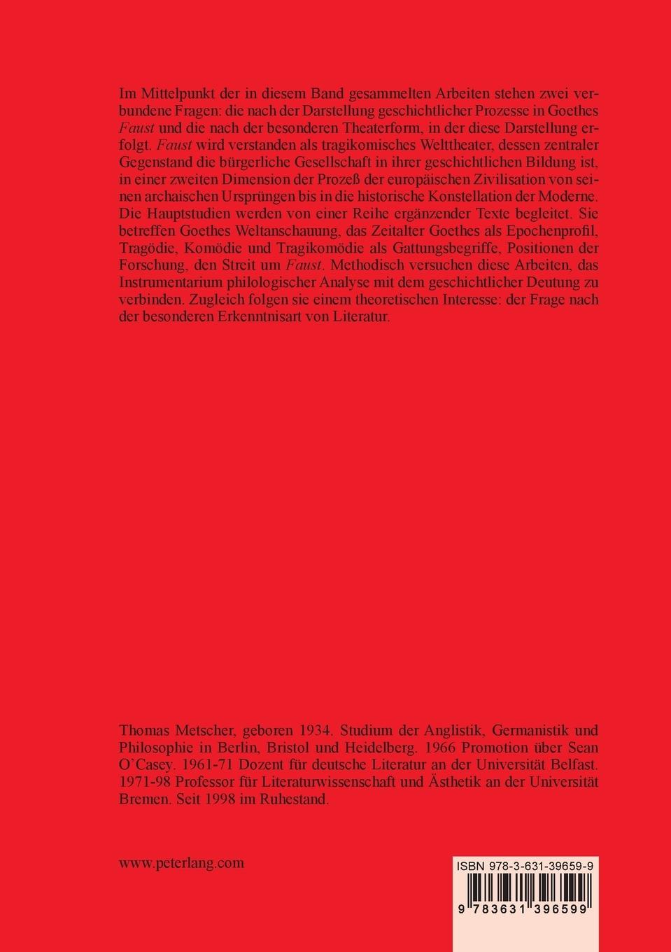 Rückseitencover Welttheater und Geschichtsprozeß