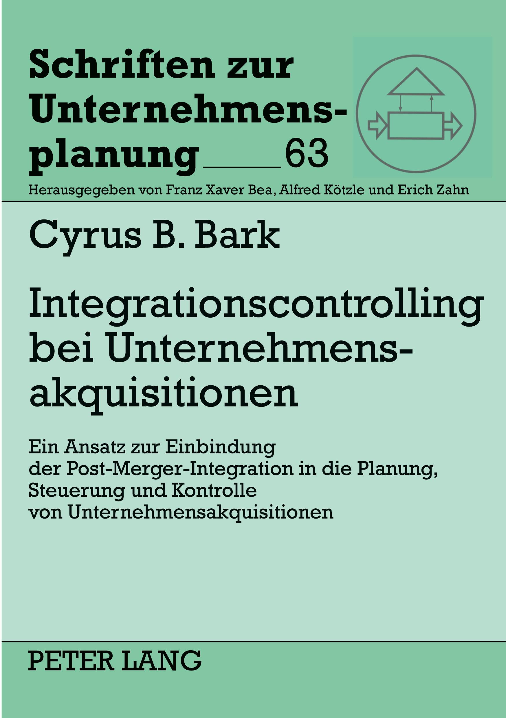 Vorderes Coverbild Integrationscontrolling bei Unternehmensakquisitionen