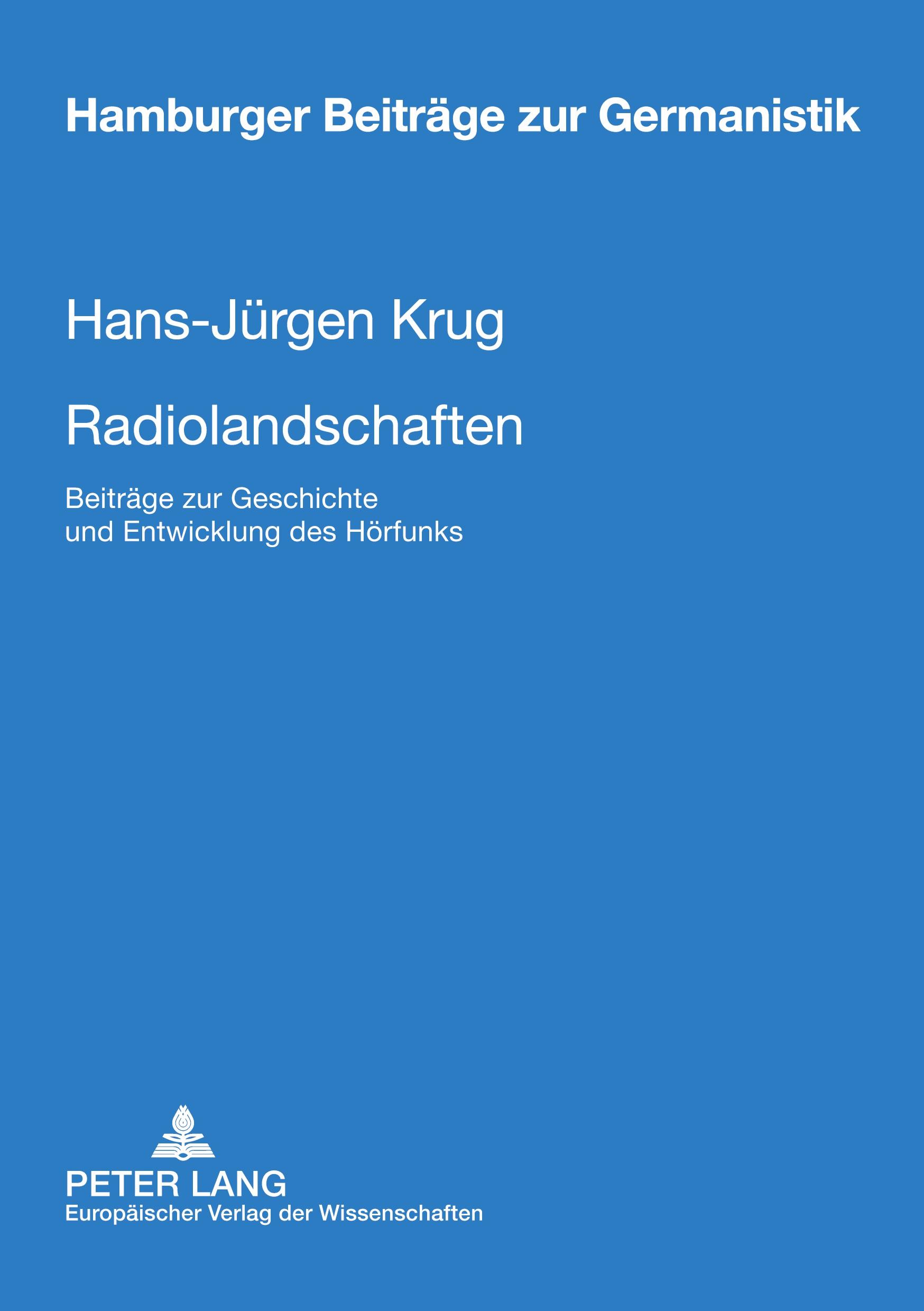 Vorderes Coverbild Radiolandschaften