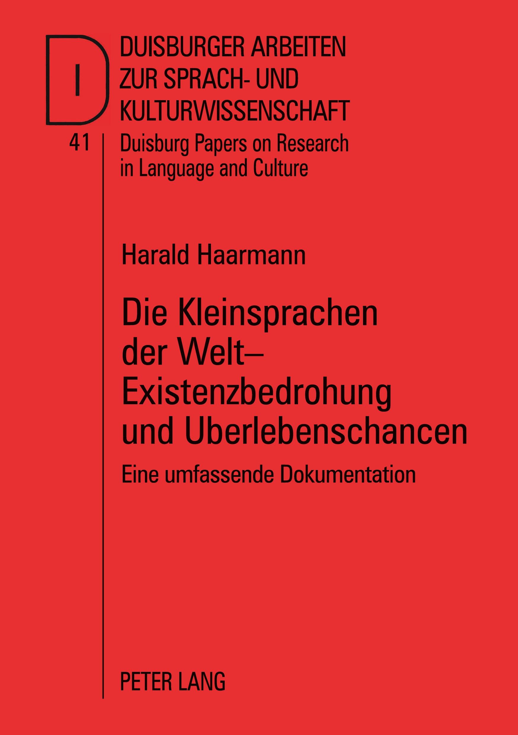 Vorderes Coverbild Die Kleinsprachen der Welt - Existenzbedrohung und Überlebenschancen
